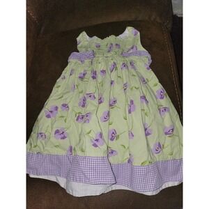 Sophie rose green pansy spring floral Easter dress size 2t